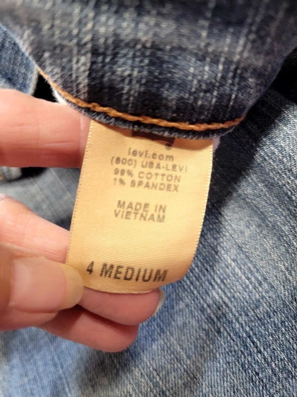 Levi's Size 4 Bootcut 515 Denim Blue Jeans - Picture 11 of 15